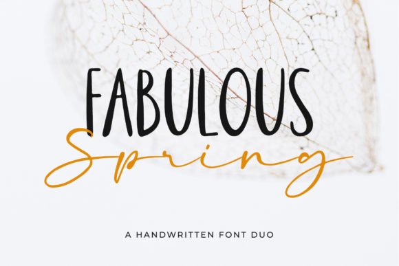 Fabulous Spring Font - Featured Image