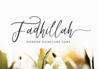 Fadhillah Signature Font - Featured Image