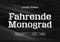 Fahrende Monograd Font - Featured Image