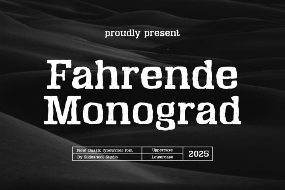 Fahrende Monograd Font - Featured Image
