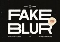 Fake Blur Font - Featured Image