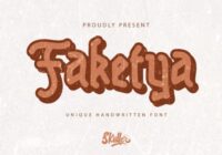 Faketya Font - Featured Image