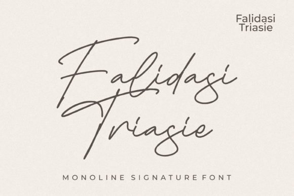 Falidasi Triasie Font - Featured Image