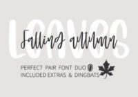 Falling Autumn Leaves Font - Featured Image