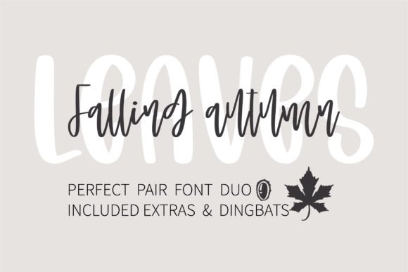 Falling Autumn Leaves Font - Featured Image
