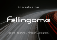 Fallingome Font - Featured Image