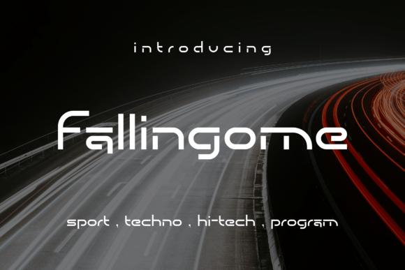 Fallingome Font - Featured Image