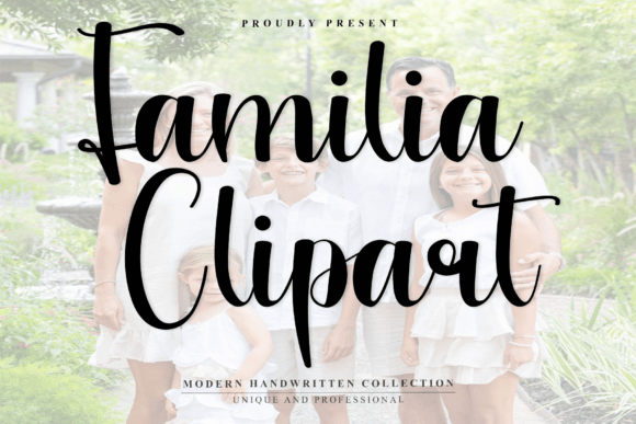 Familia Clipart Font - Featured Image