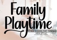 Family Playtime Font - Featured Image