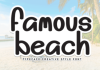 Famous Beach Font - Featured Image