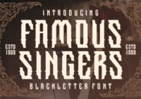 Famous Singers Font - Featured Image