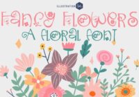 Fancy Flowers Family Font - Featured Image