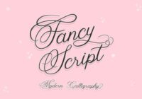 Fancy Script Font - Featured Image