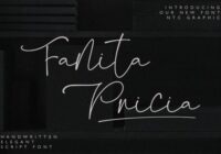 Fanita Pricia Font - Featured Image