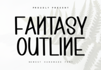 Fantasy Outline Font - Featured Image