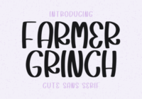 Farmer Grinch Font - Featured Image