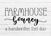Farmhouse Bouncy Font - Featured Image