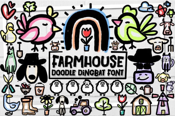 Farmhouse Doodle Font - Featured Image