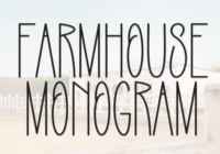 Farmhouse Monogram Font - Featured Image