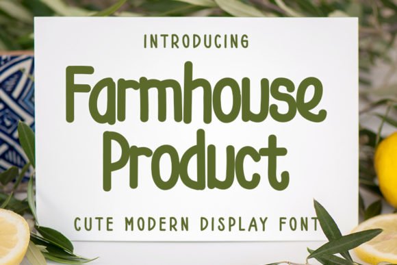 Farmhouse Product Font - Featured Image