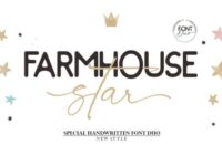 Farmhouse Star Font - Featured Image