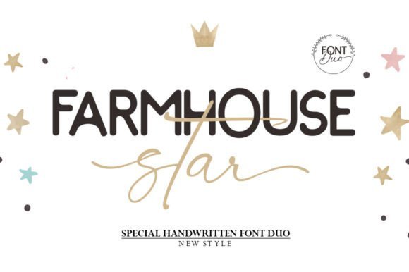 Farmhouse Star Font - Featured Image