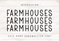 Farmhouses Font - Featured Image