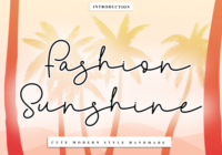 Fashion Sunshine Font - Featured Image
