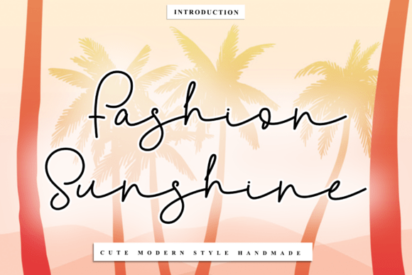 Fashion Sunshine Font - Featured Image