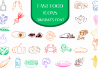 Fast Food Icons Font - Featured Image