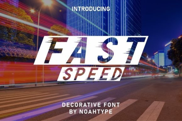 Fast Speed Font - Featured Image