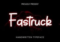 Fastruck Font - Featured Image