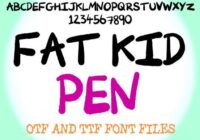Fat Kid Pen Font - Featured Image