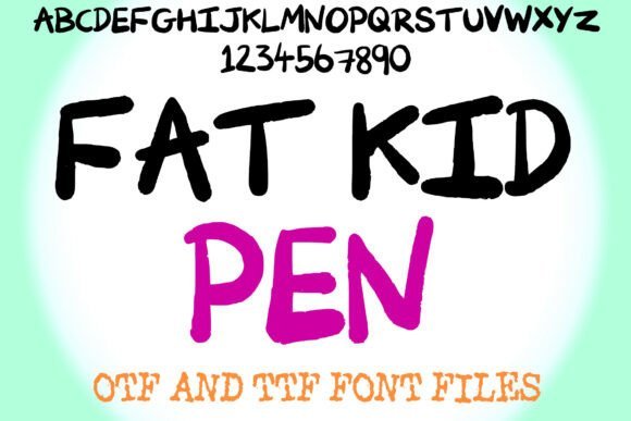 Fat Kid Pen Font - Featured Image