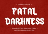 Fatal Darkness Font - Featured Image