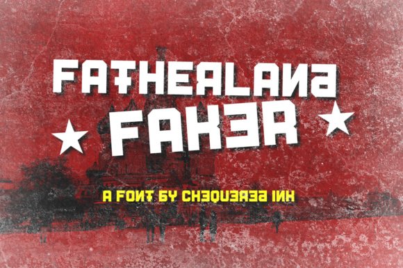 Fatherland Faker Font - Featured Image