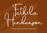 Fathila Henderson Font - Featured Image