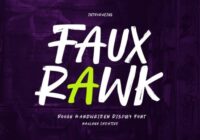 Fauxrawk Font - Featured Image