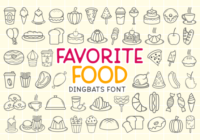 Favorite Food Font - Featured Image