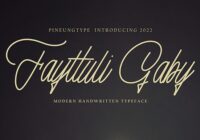 Fayttuli Gaby Font - Featured Image