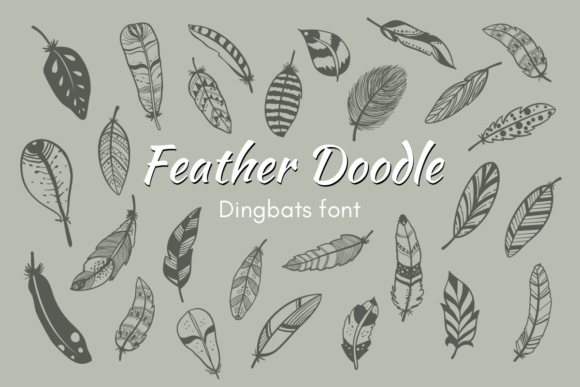 Feather Doodle Font - Featured Image