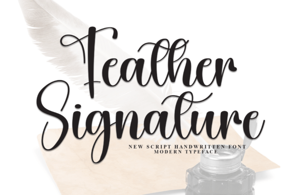 Feather Signature Font - Featured Image