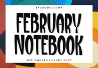 February Notebook Font - Featured Image