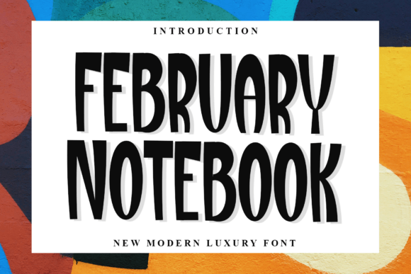 February Notebook Font - Featured Image