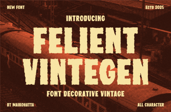 Felient Vintegen Font - Featured Image