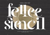 Fellee Stencil Font - Featured Image