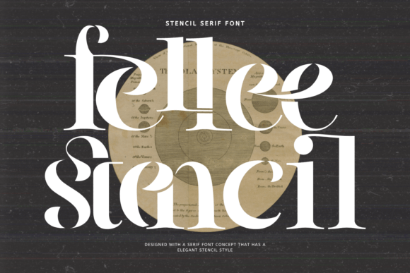 Fellee Stencil Font - Featured Image