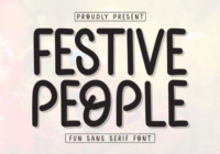 Festive People Font - Featured Image