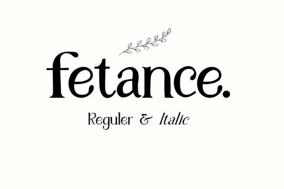 Fetance Font - Featured Image
