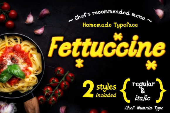 Fettuccine Font - Featured Image